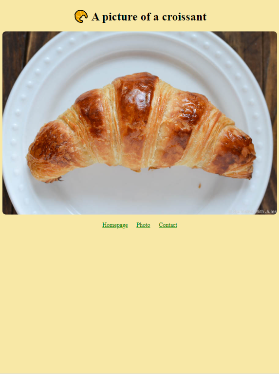 OliBakery website image